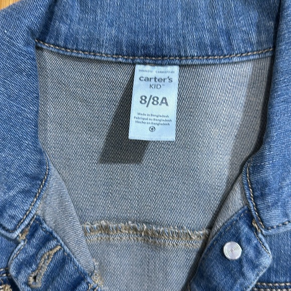 3 Carter’s and Oshkosh Jean and Fleece Jackets size 8 - Picture 3 of 7